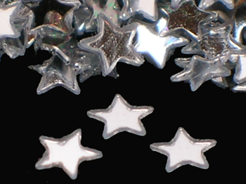 Star Confetti, Silver 1/8